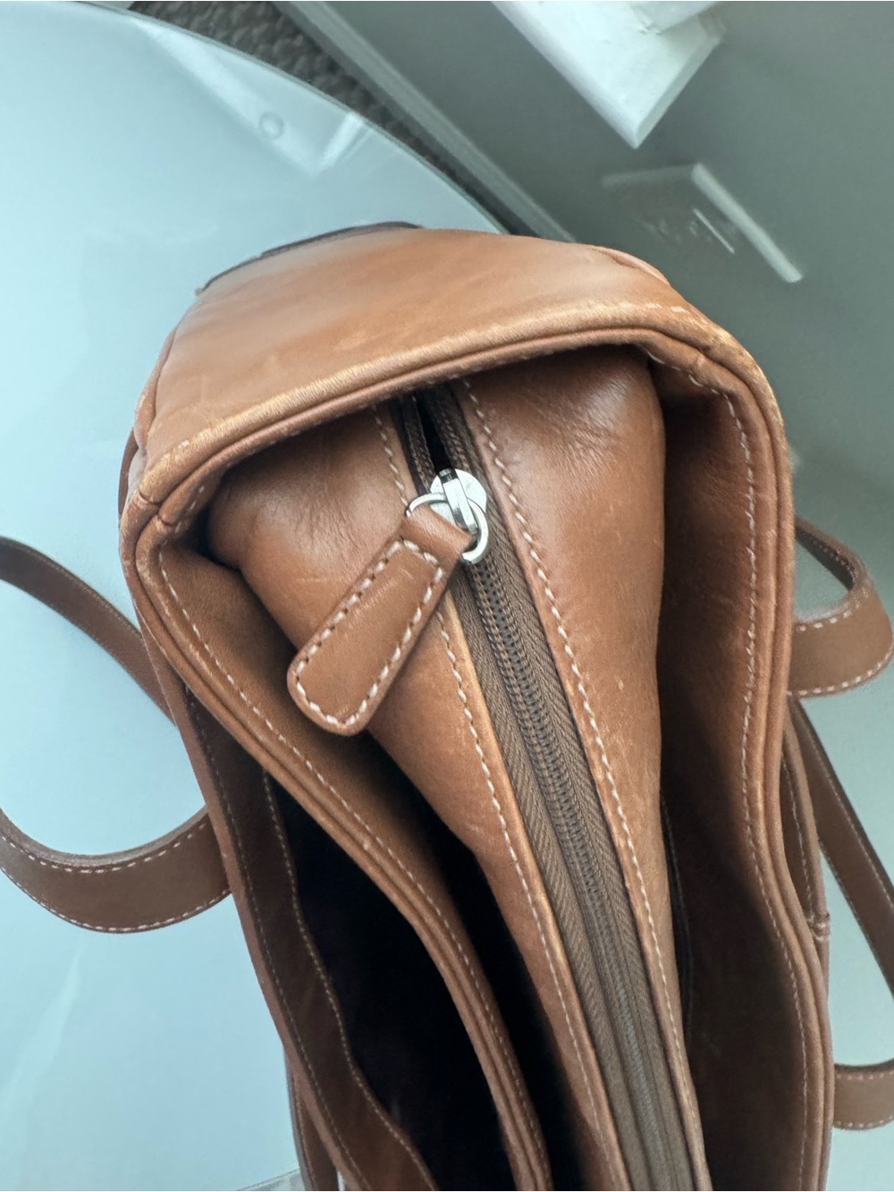 Vintage Coach Hamptons 5209 Tan Brown Leather Business Tote Laptop Bag - Picture 15 of 16
